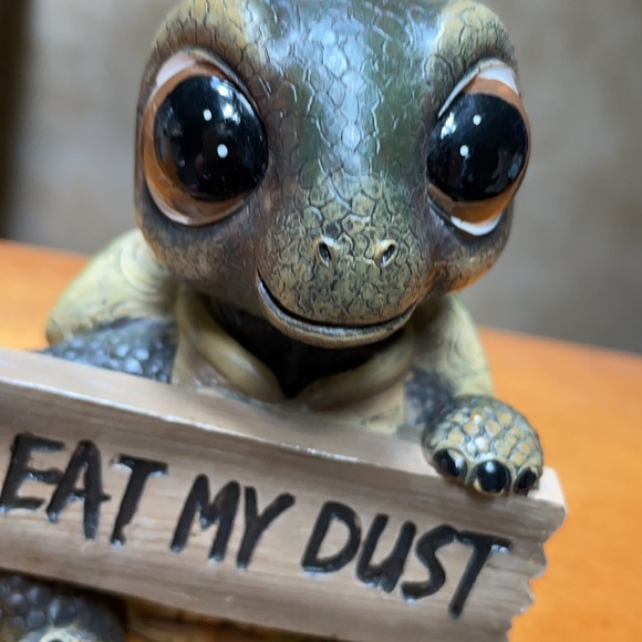 Eat My Dust Turtle Figurine - Picture 12 of 12
